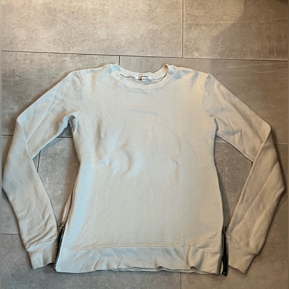 Cotton Citizen Sweatshirt with Zipper Detailing